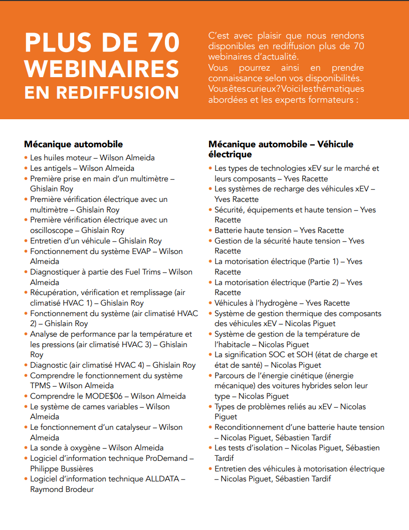 PDF - Plus de 70 webinaires en rediffusion