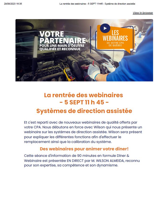PDF - Webinaire - Systèmes de direction assistée